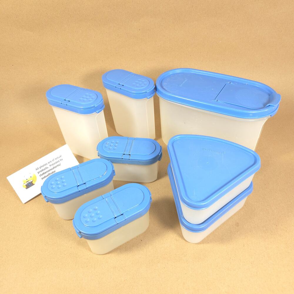 Tupperware Modular Mates 8 pc Bundle #1612-4 2 #1846 3 #1843 2 #1799 Pie Mates